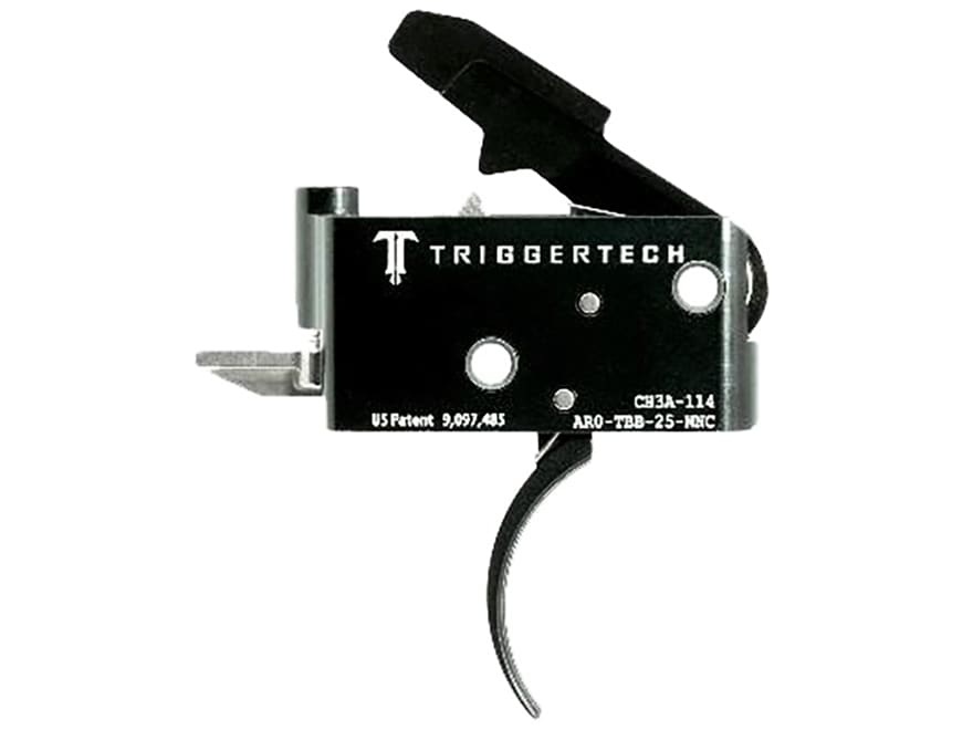 TriggerTech Combat Trigger Group AR-15 Two-Stage 5.5lb Black Curved
