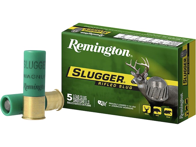 Remington Slugger Ammo 12 Ga 2-3/4 1oz Rifled Slug Box of 5
