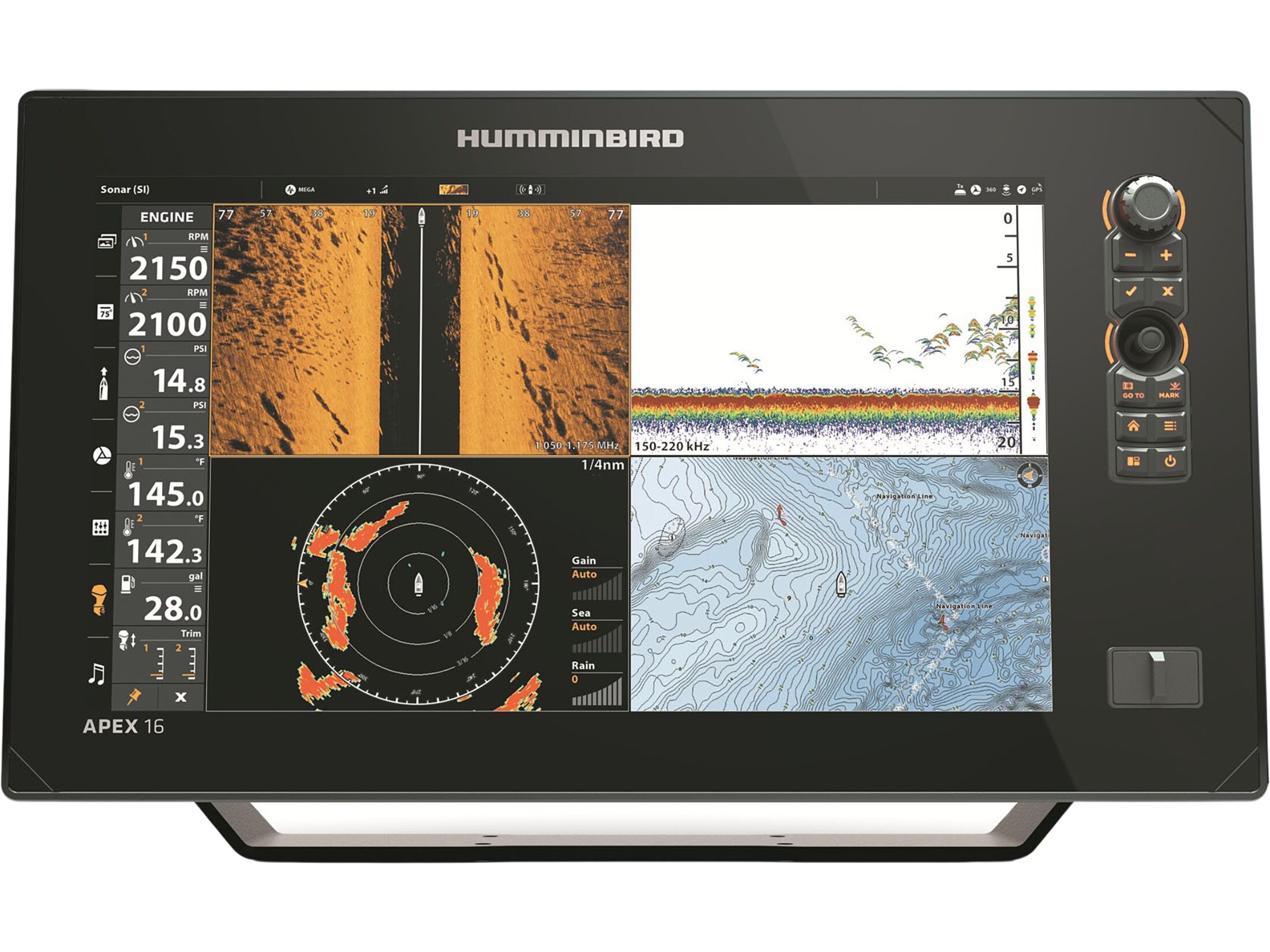 Humminbird APEX 13 MSI+ CHO Fish Finder