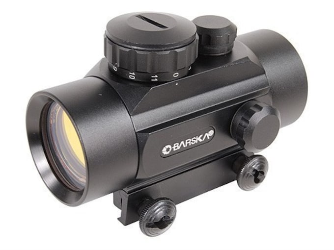 Barska Red Dot Sight 1x 3-Dot Crossbow Reticle with Integral Weaver-Style Mount Matte