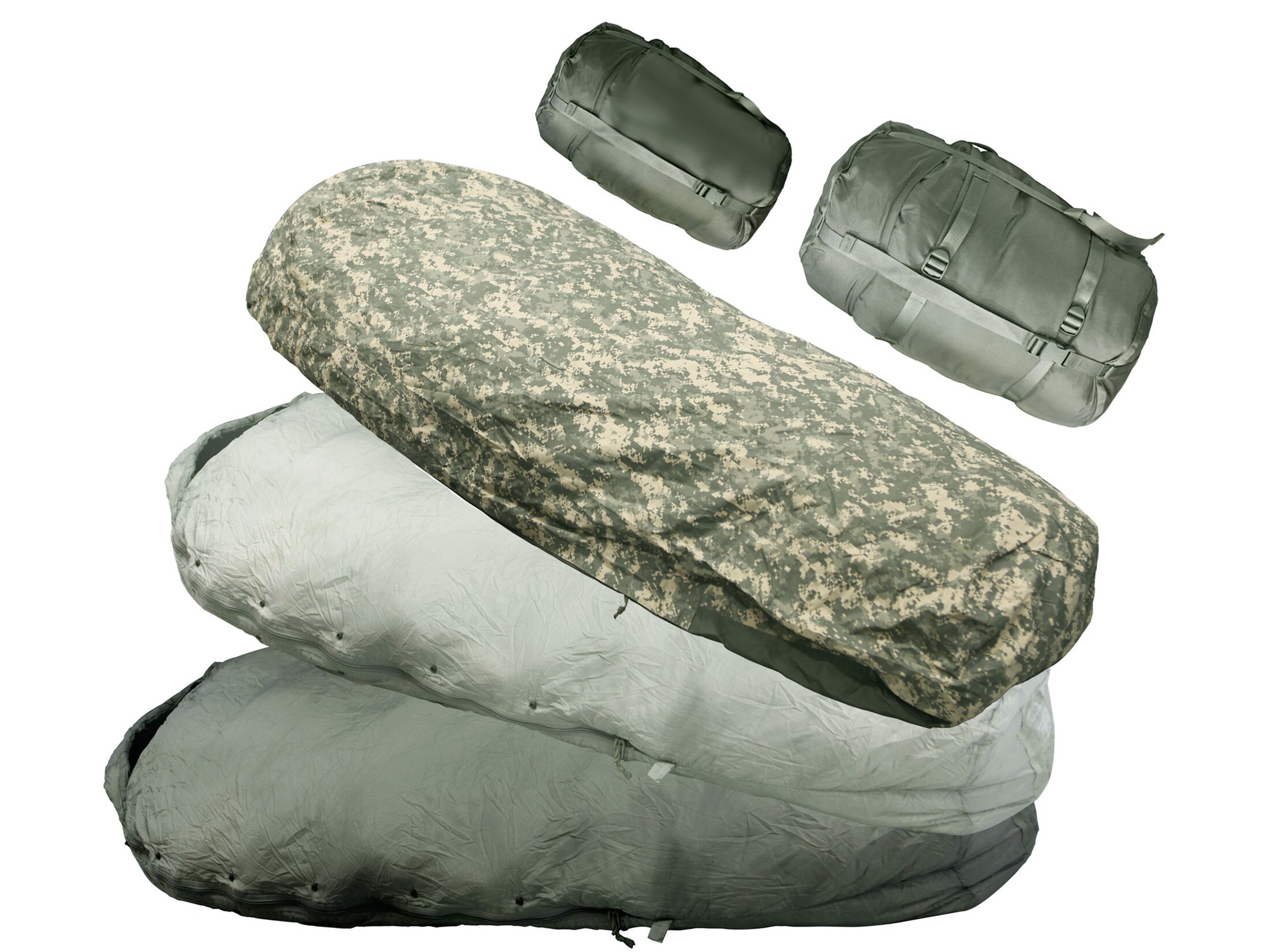 Military Surplus Improved Mss Degree 5 Part Sleeping Bag System