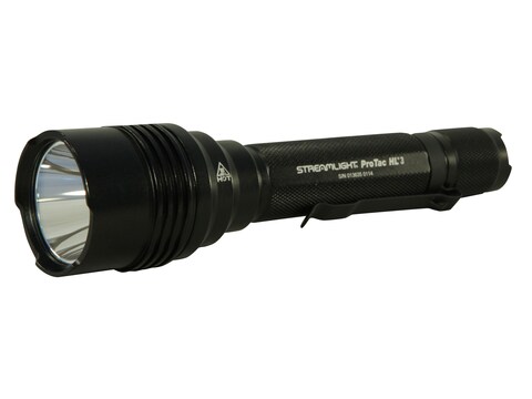 Streamlight ProTac HL 3 Flashlight LED with 3 CR123A Batteries Aluminum Black