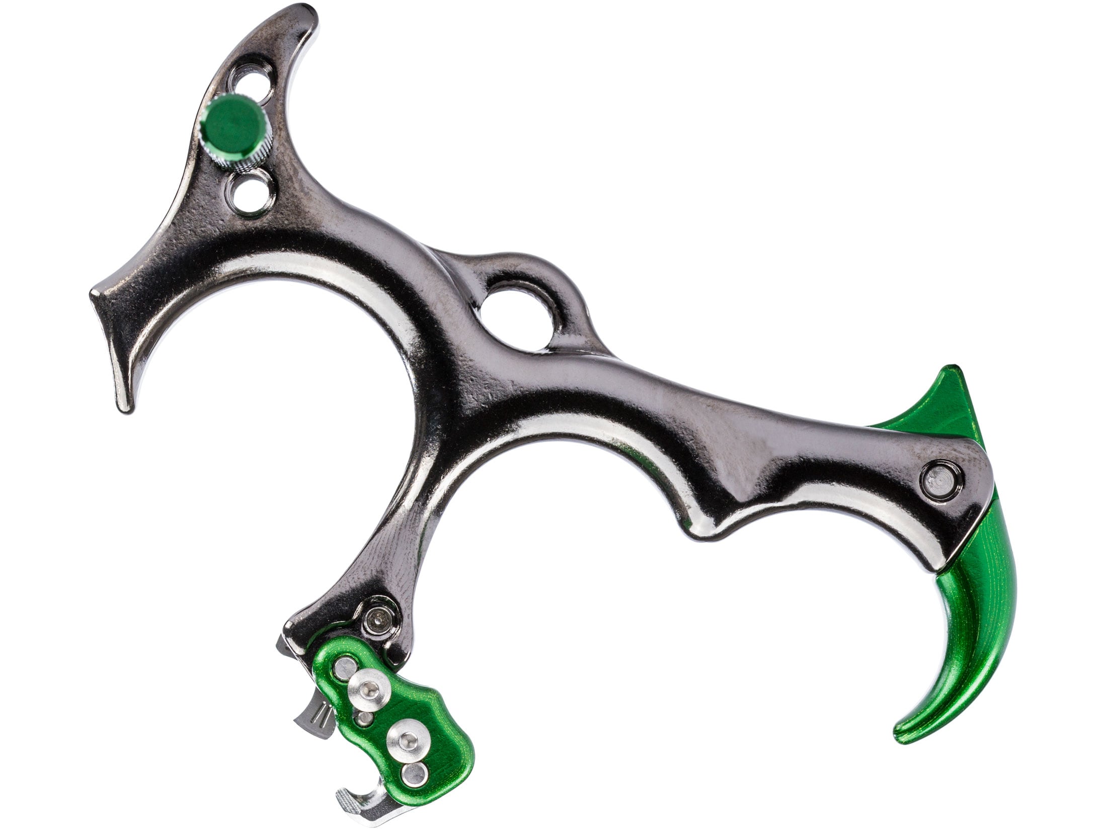 Tru-Fire Sear Back Tension Bow Release Brass Small Green