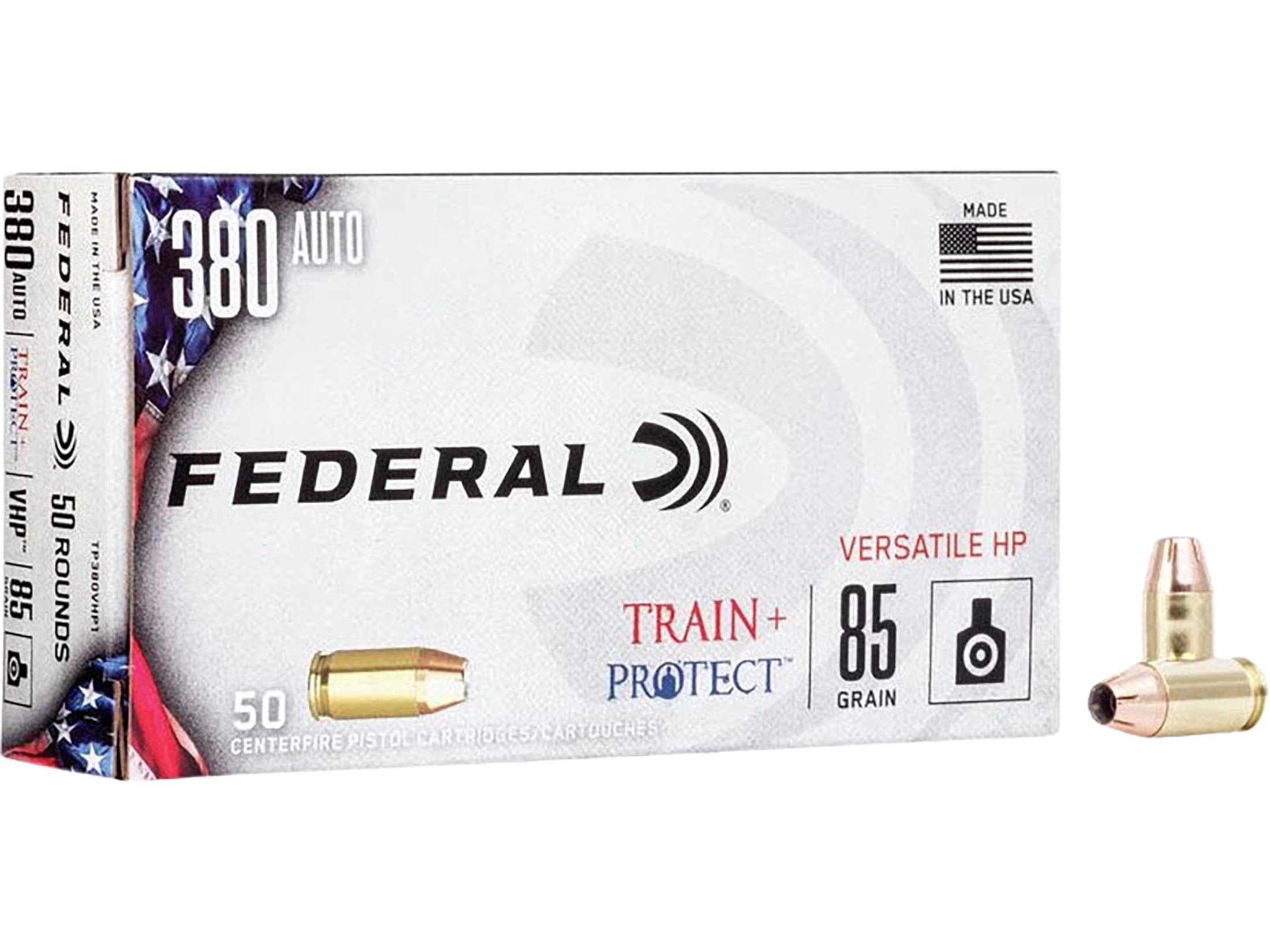 Federal Train + Protect 380 ACP Ammo 85 Grain Federal Versatile
