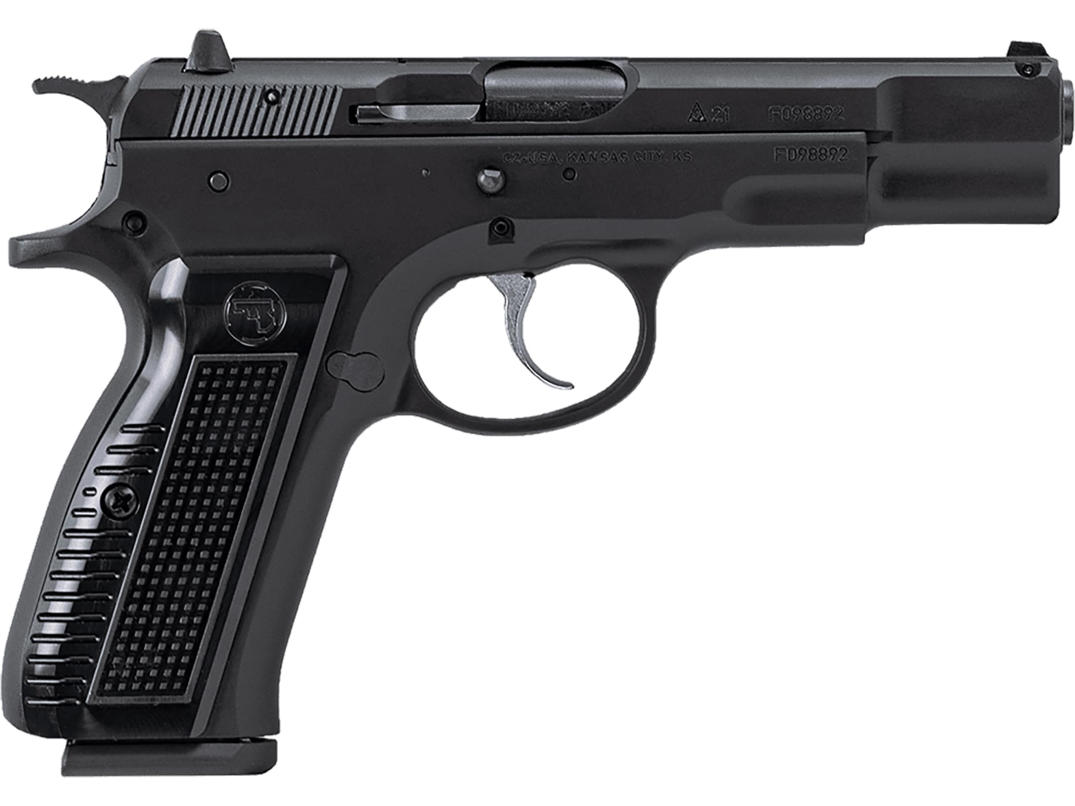 CZ-USA 75 B Retro 9mm Luger Pistol 4.6 Barrel 17+1 Round Black