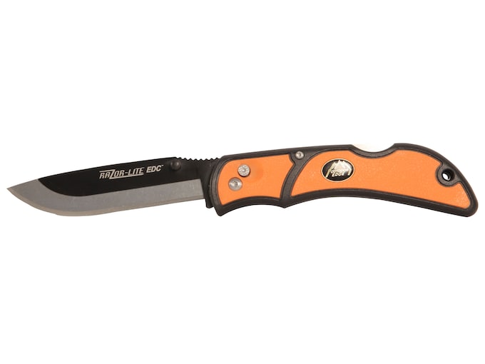 Outdoor Edge Razor-Lite EDC Pocket Knife 3.5″ Replaceable Stainless Steel Blade Grivory Handle Orange