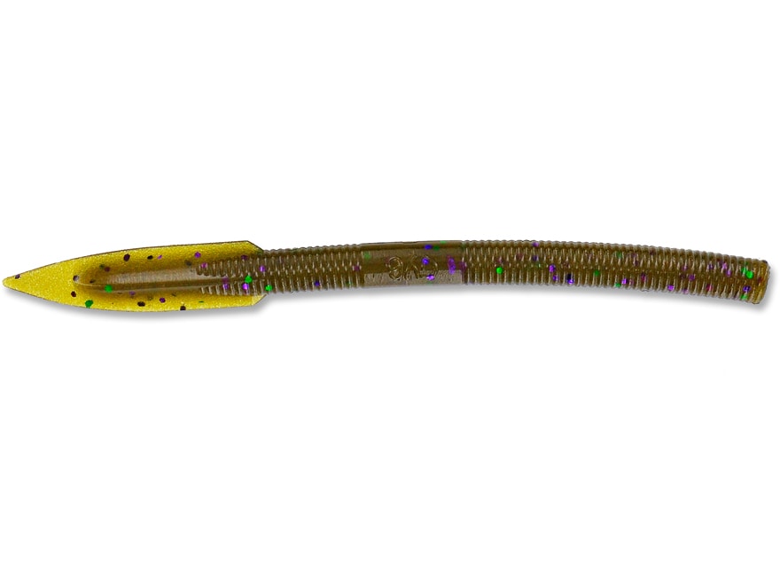 Yamamoto Baits 10” Oki Worm Floater – Mega Floater Formula, Straight-Tail Design For Vertical Suspension On Jig Heads (6 Pack, #297 NF/Large Green Purple) - View #5