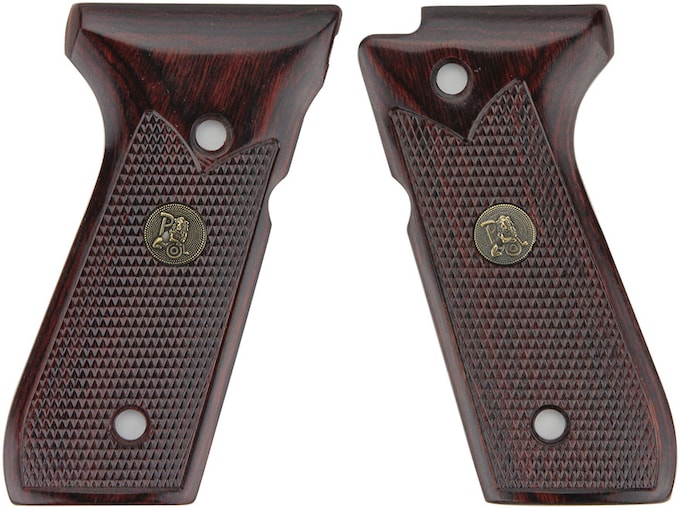 PACHMAYR LAMINATED WOOD GRIPS – BERETTA 92FS ROSEWOOD CHECK | USA Gun Store
