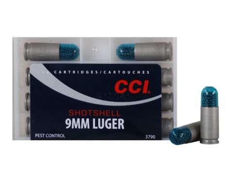 CCI Shotshell Ammunition 9mm Luger 53 Grains #12 Shot Box of 10 - Blemished