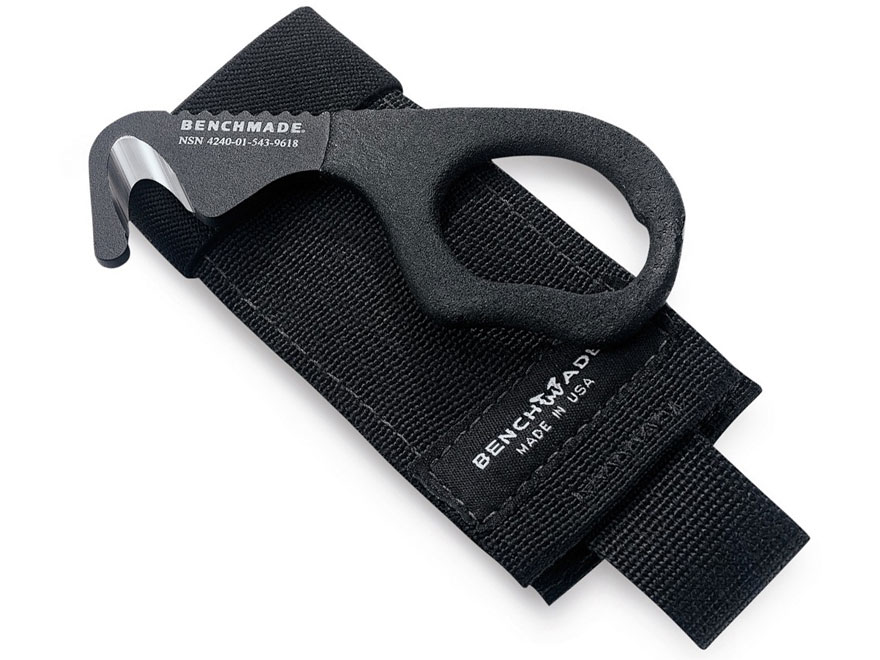 Military Surplus Safety Cutter 440C SS Black Cloth Sheath Black