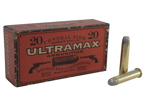 Ultramax Cowboy Action Ammo 45 70 Government 405 Grain Lead Flat Nose