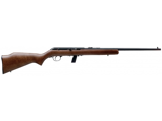 Savage Arms 64 Semi Automatic Rifle 22 Long Rifle 21″ Blued Barrel Blued Frame Hardwood Straight Grip Stock