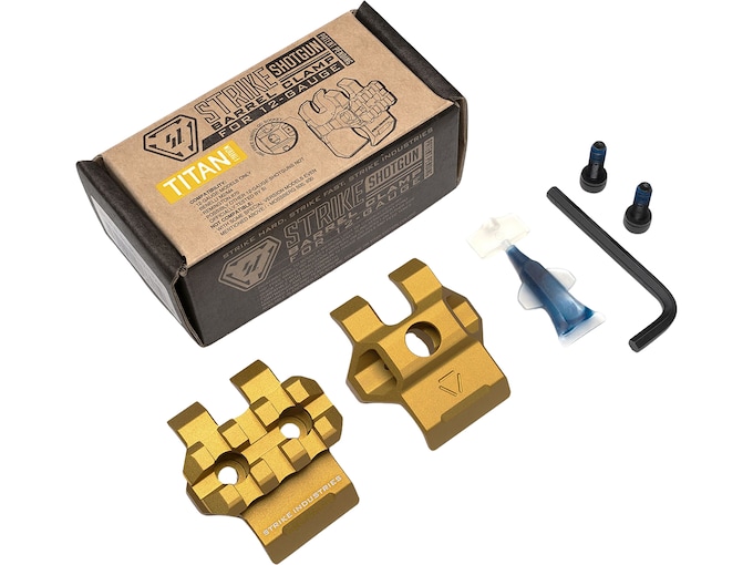 Strike Industries Shotgun Magazine Extension Tube Barrel Clamp with Picatinny Rail 12-Gauge Titan