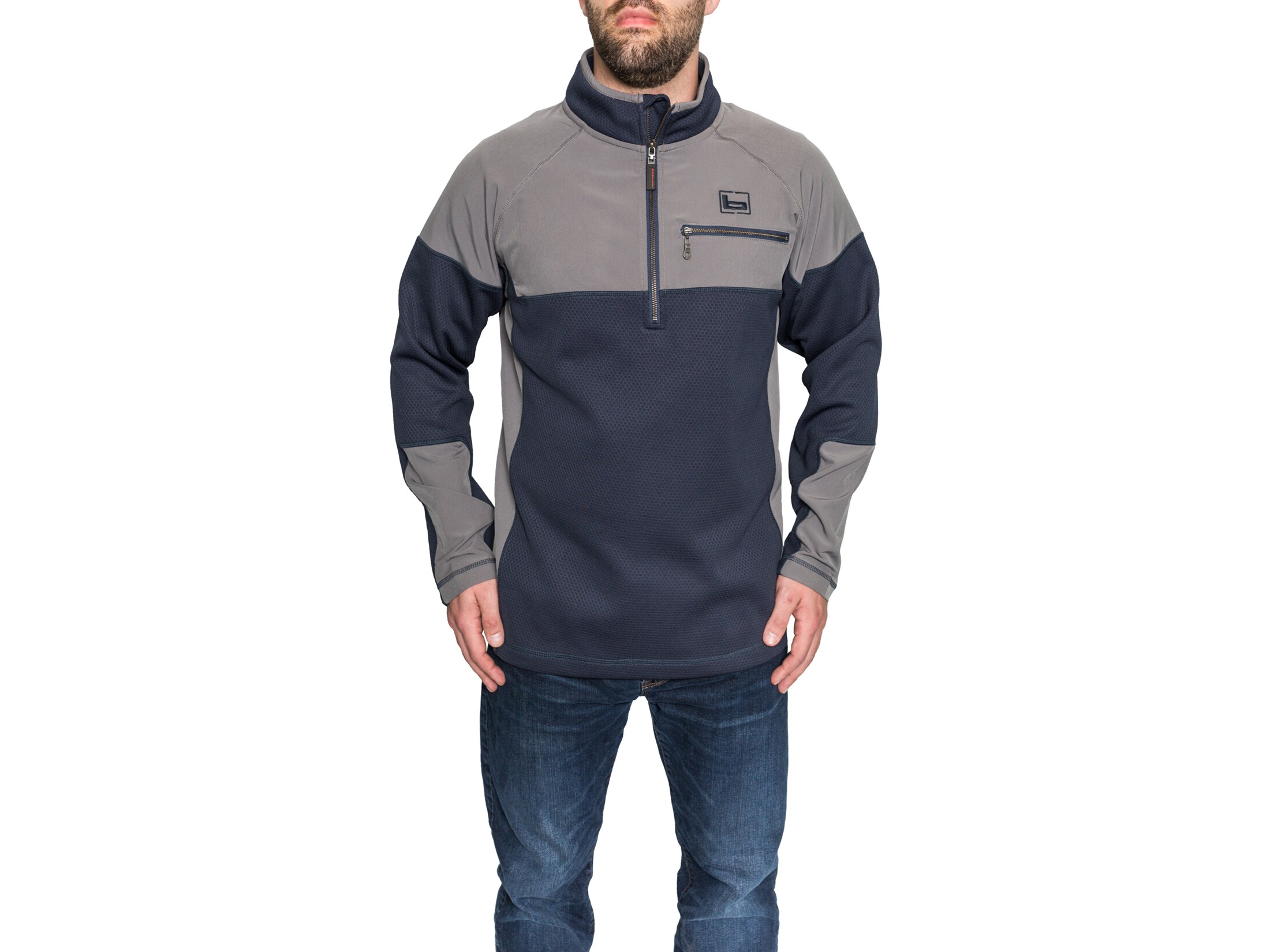 Banded Men's Southern Pines 1/4 Zip Pullover Polyester Midnight 2XL