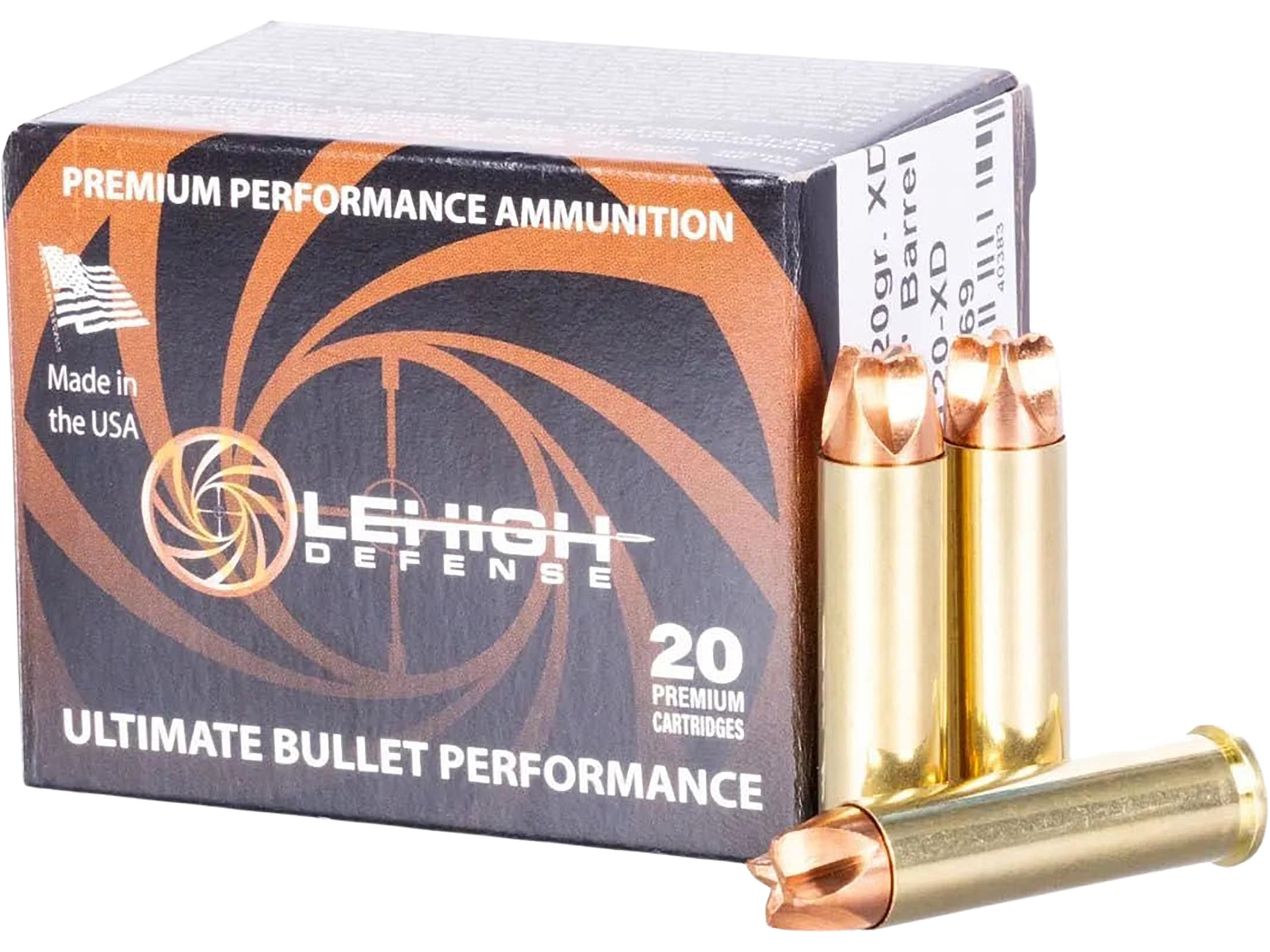 Lehigh Defense Xtreme Defense 357 Mag Ammo 120 Grain Fluted Lead Free