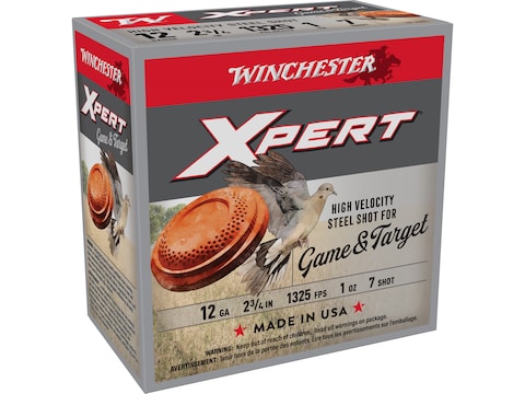 Winchester Xpert Upland Game and Target Ammunition 12 Gauge 2-3/4" 1 oz #7 Steel Shot