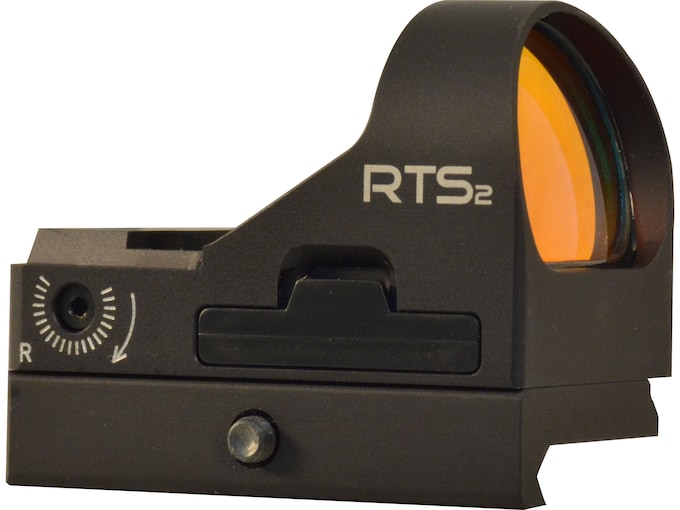 C-More RTS2R Reflex Red Dot Sight 3 MOA Red Dot with Click Switch and Integral Picatinny Mount Aluminum Matte Black