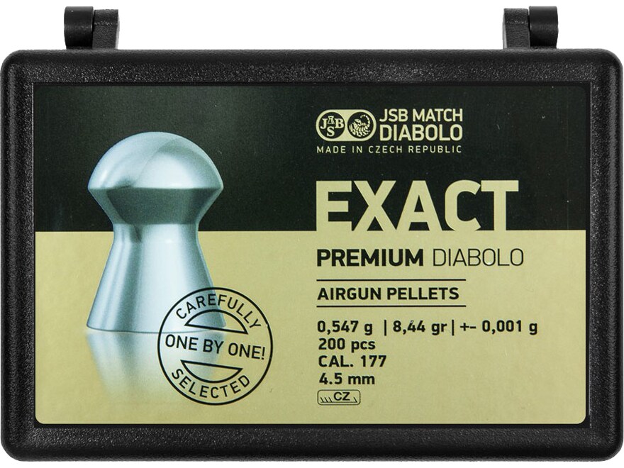 JSB Match Diabolo Exact Express .177 Cal 8.44 Grain Pellets - 1500 Count (3 Tins Of 500)