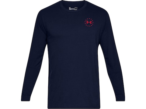 Under Armour Men's Freedom Flag Long Sleeve T-Shirt Charged Cotton