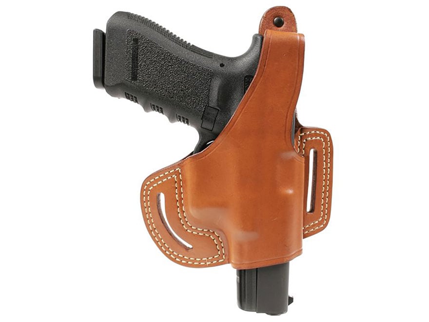 BLACKHAWK! Leather Slide Thumb Break Belt Holster Right Hand Glock 17,