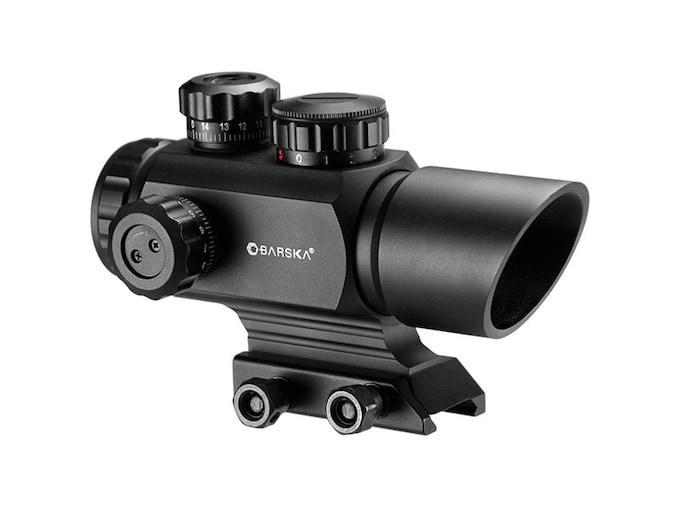 Barska AR-X Red/Green Dot Sight 1x 35mm Illuminated 4-Pattern (Star, Cross, Bullseye, and Dot) Reticle Matte Black