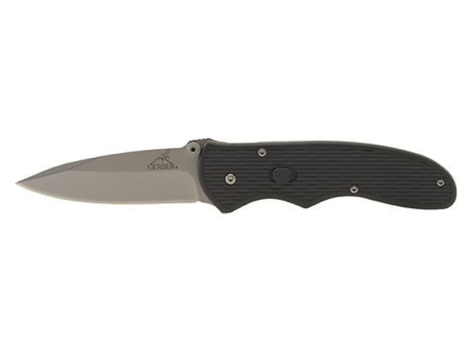 Gerber Fast Draw Pocket Knife 3″ Stainless Steel Drop Point Blade Nylon Handle Black