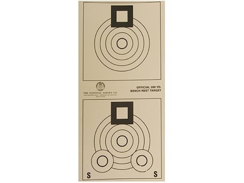 National Target International Bench Rest Shooters Target IBS 200 YD