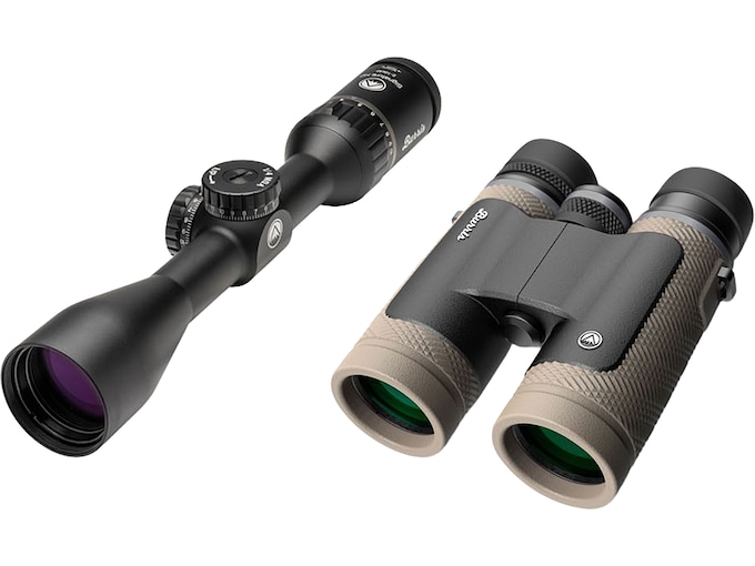 Burris Signature HD Rifle Scope 1" Tube 2-10x 40mm Ballistic E3 Reticle Black with Droptine 10x 42mm Binoculars