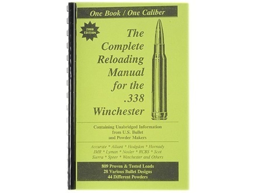 Loadbooks USA 338 Winchester Mag Reloading Manual