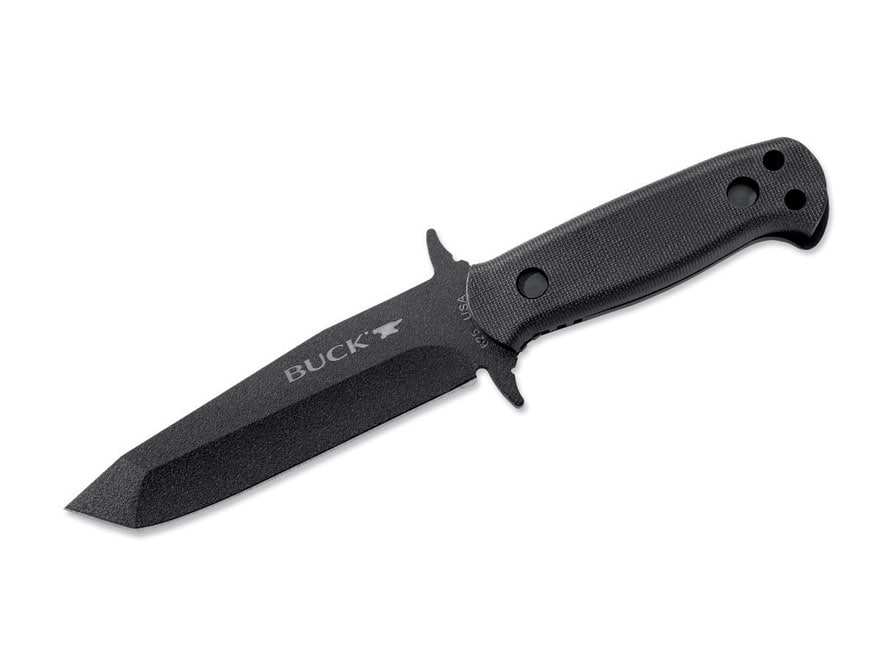 Buck Intrepid L Fixed Blade Tactical Knife 5 Tanto Point Black SS