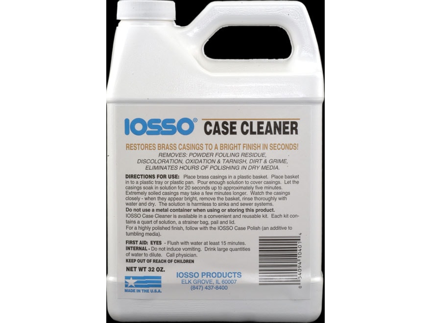 Iosso Brass Case Cleaner 32oz Liquid