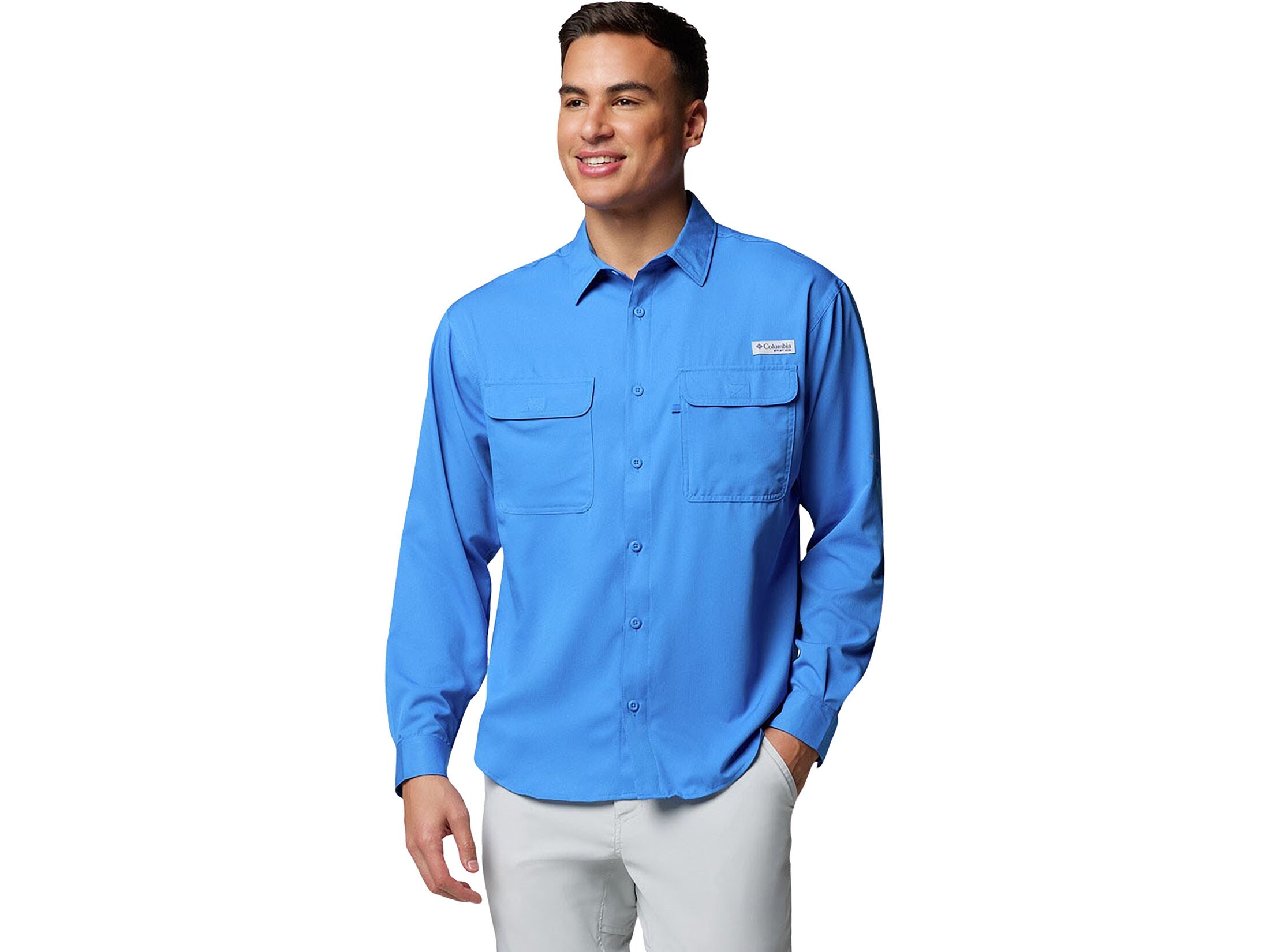 Polo Camicia A Maniche Lunghe In Verde Militare: Camicie Di Lusso | Harmont & Blaine - Foto 3