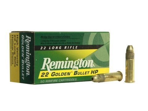 Remington Golden Bullet Ammo 22 Long Rifle 36 Grain Plated Lead Hollow remington golden bullet ammunition 22 long rifle 36 grain plated lead hollow point