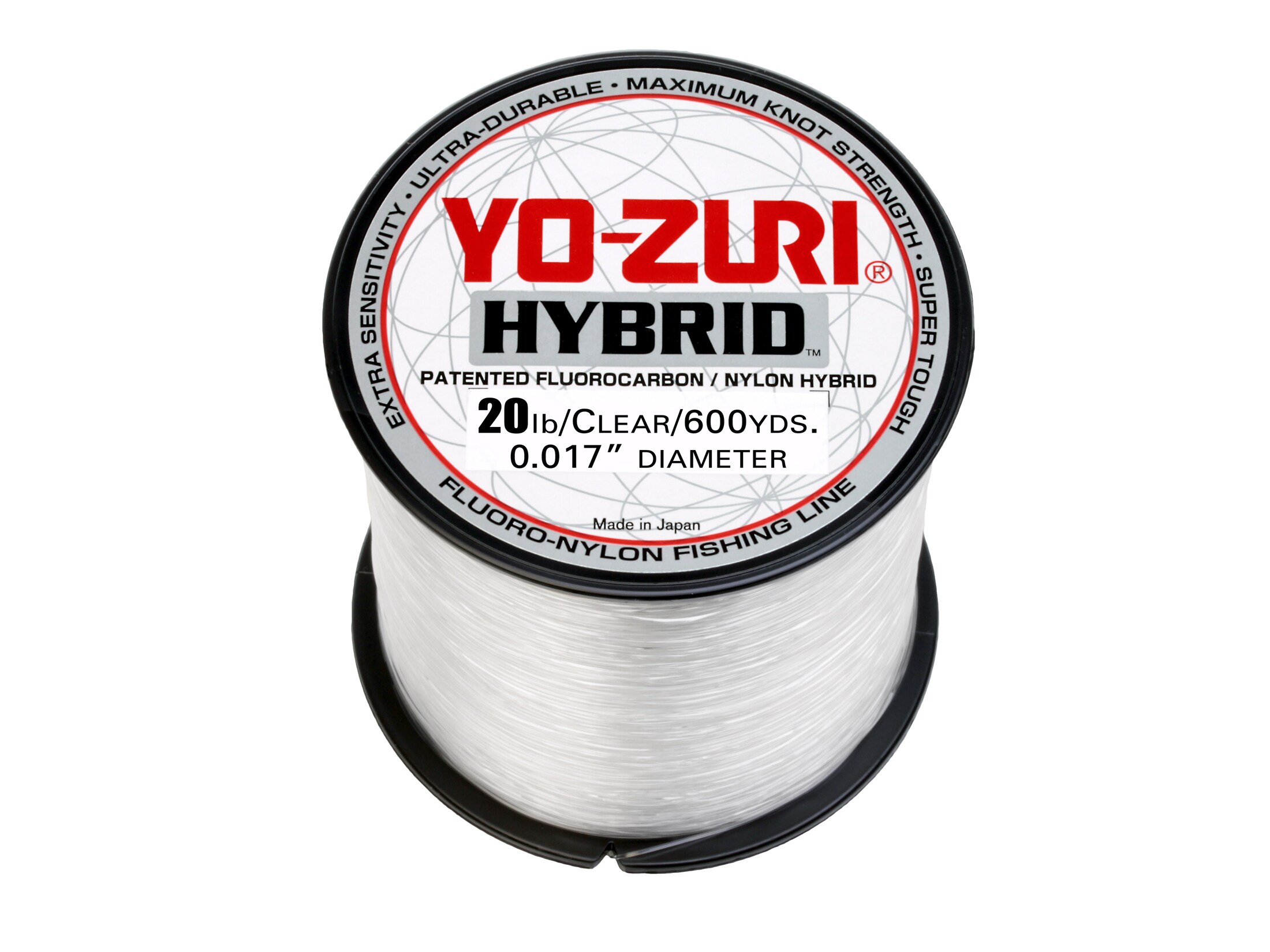 YoZuri Hybrid Fluorocarbon Fishing Line 20lb 600yd Clear