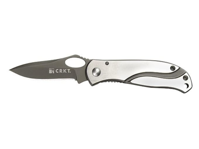 CRKT Pazoda Pocket Knife 2.125″ 8Cr14MoV Stainless Steel Blade Stainless Handle,