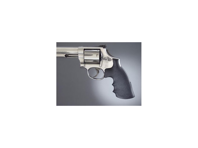 Hogue Monogrip Grips for S&W K, L-Frame Round Butt Conversion with Finger Grooves Rubber Black