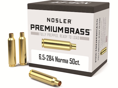 Nosler Custom Brass 6.5mm-284 Norma Box of 50