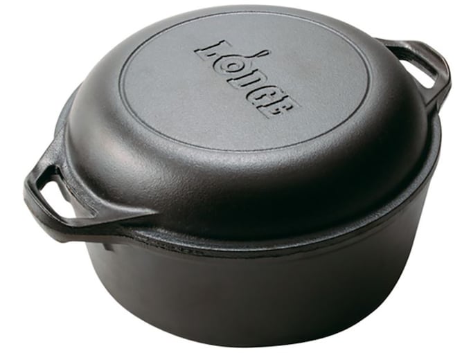 Lodge Cast Iron Double 5 Quart Dutch Oven