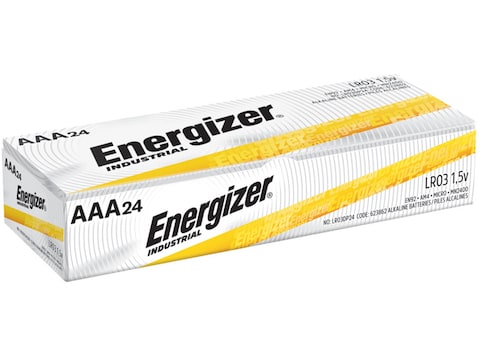 Energizer Battery AAA Industrial EN92 1.5 Volt Alkaline Pack of 24