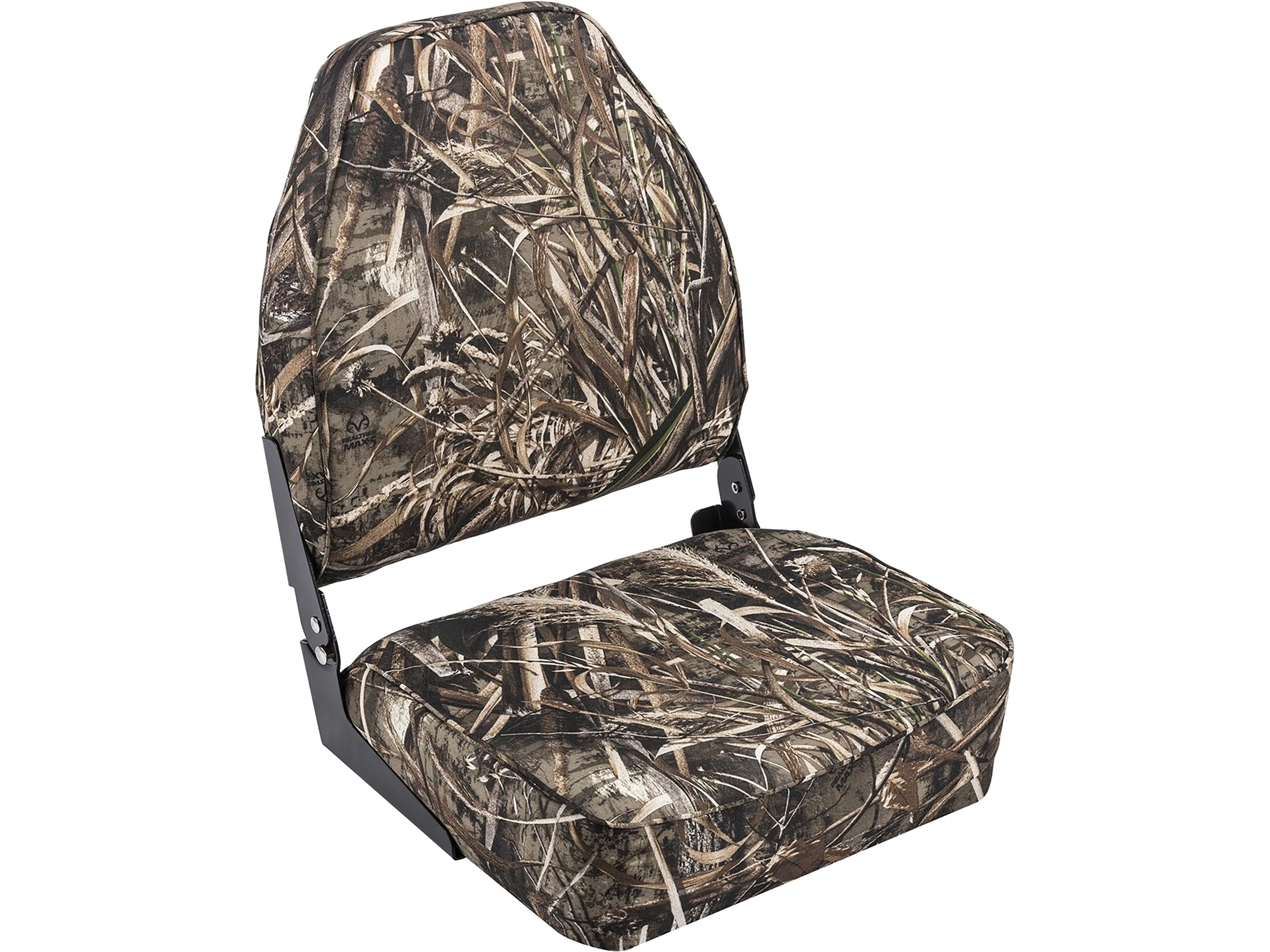 Wise High Back Camo Boat Seat Realtree Max-5