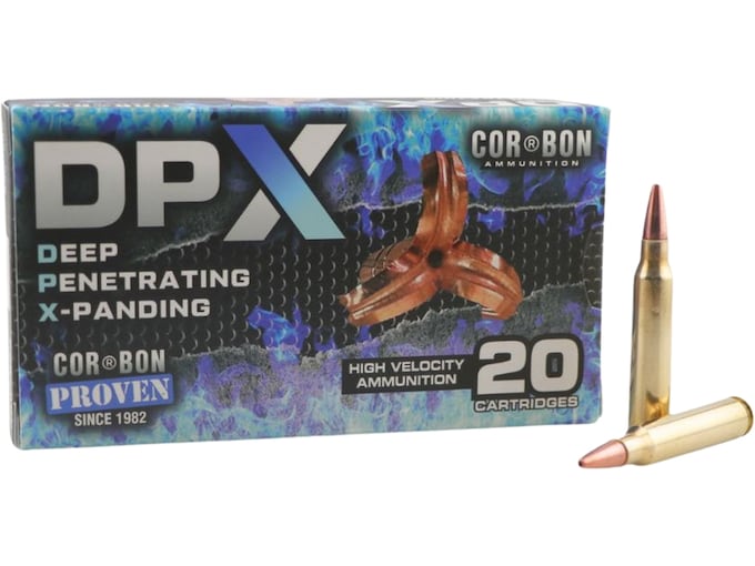 Cor-Bon DPX 223 Remington Ammo 62 Grain Solid Hollow Point Lead Free Box of 20