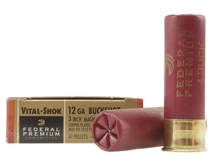 Federal Premium Vital-Shok Ammo 12 Ga 3 Buffered #4 Copper Plated