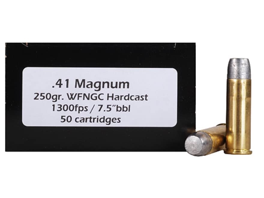 Doubletap Ammo 41 Remington Mag 250 Grain Hard Cast Solid Wide Flat
