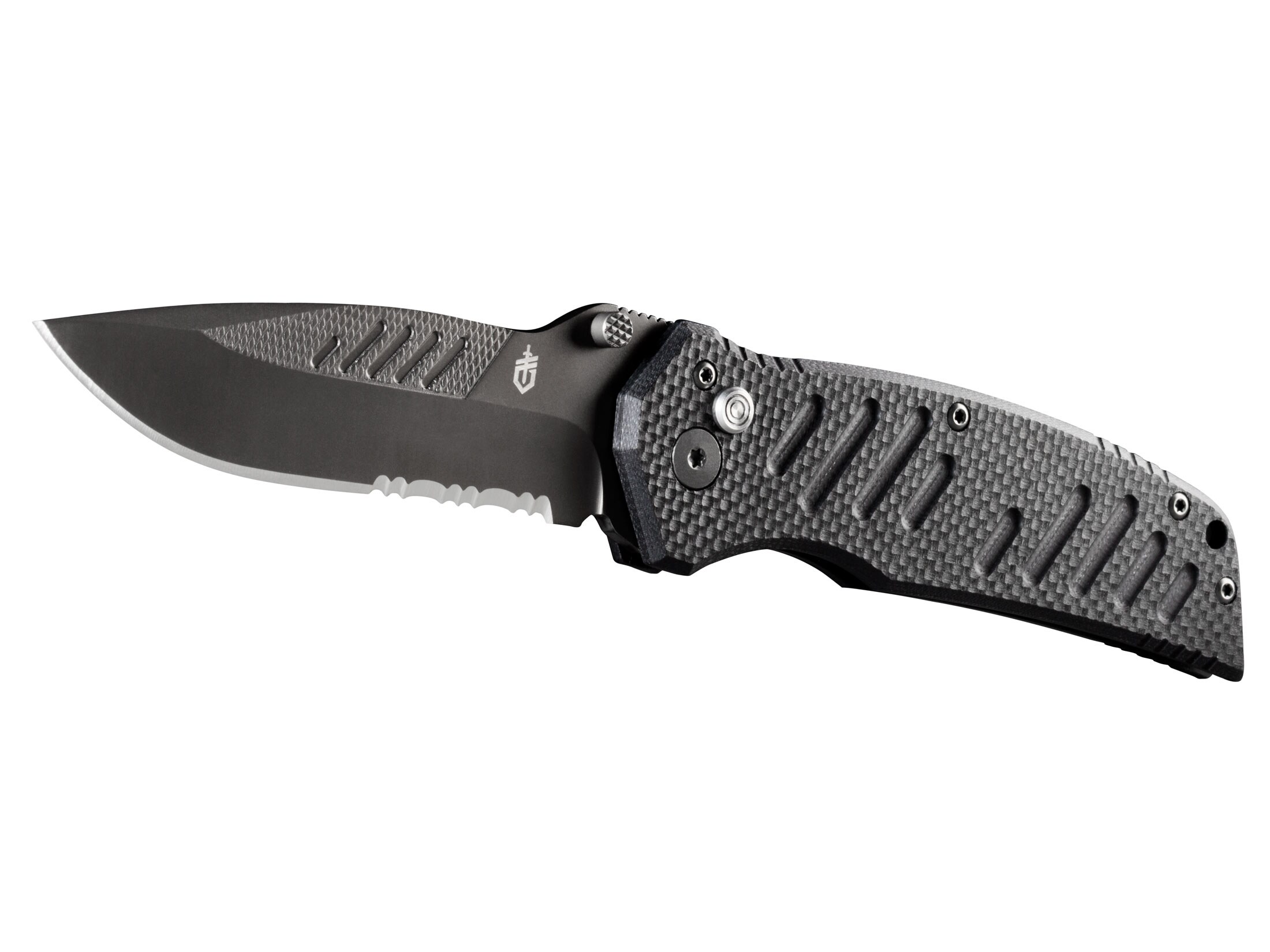 Gerber Swagger Assisted Opening Folding Knife 3.25 Serrated Drop Point