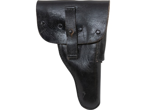 Military Surplus German P1 Holster Grade 2 Leather Black