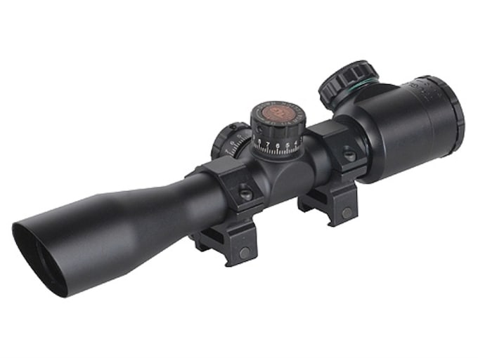 TRUGLO Tru-Brite Rifle Scope 4x 32mm Illuminated Mil Dot Reticle Matte Black
