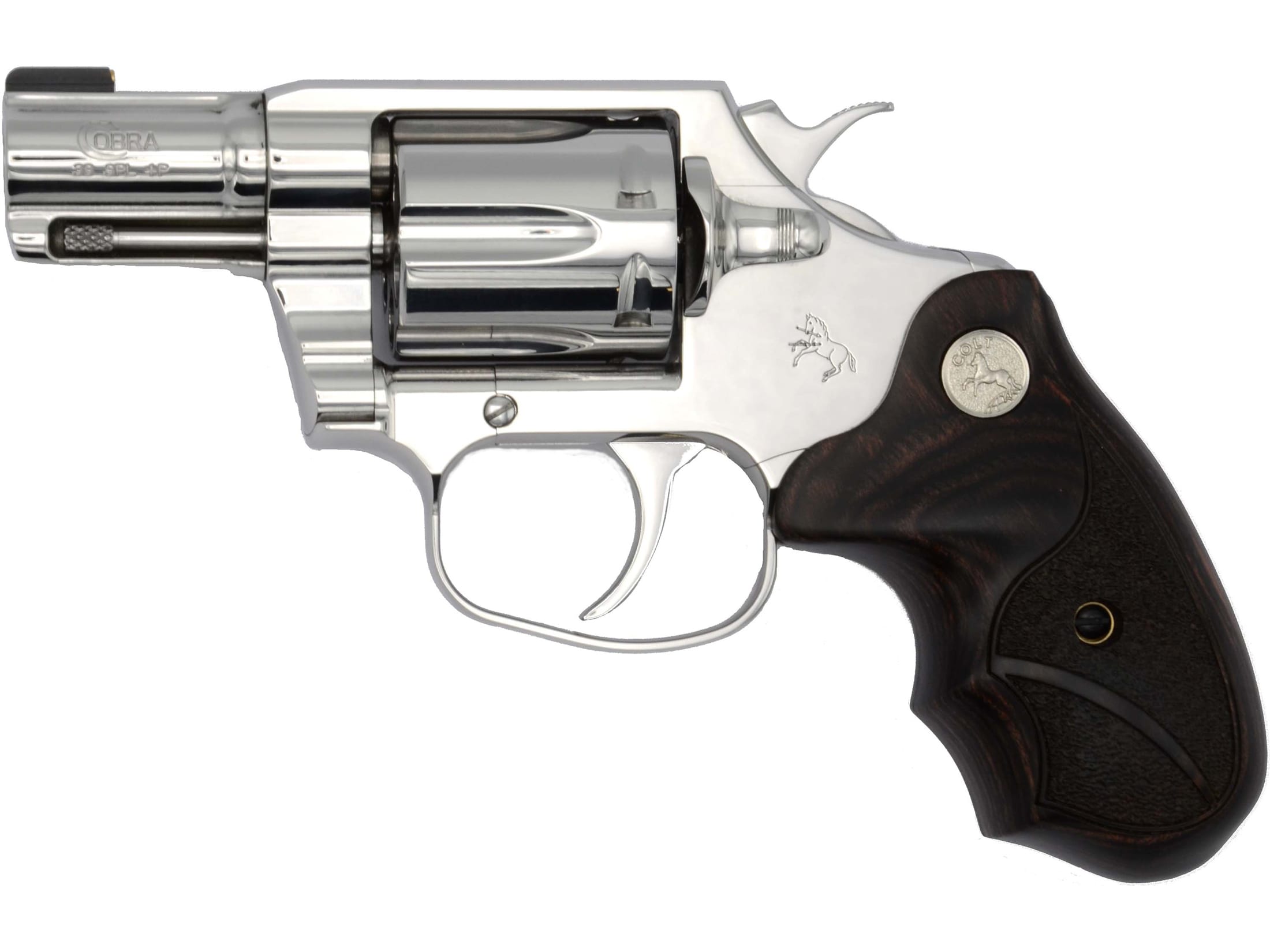 Colt Cobra Revolver 38 Special +P 2.1 Barrel 6-Round Bright Stainless