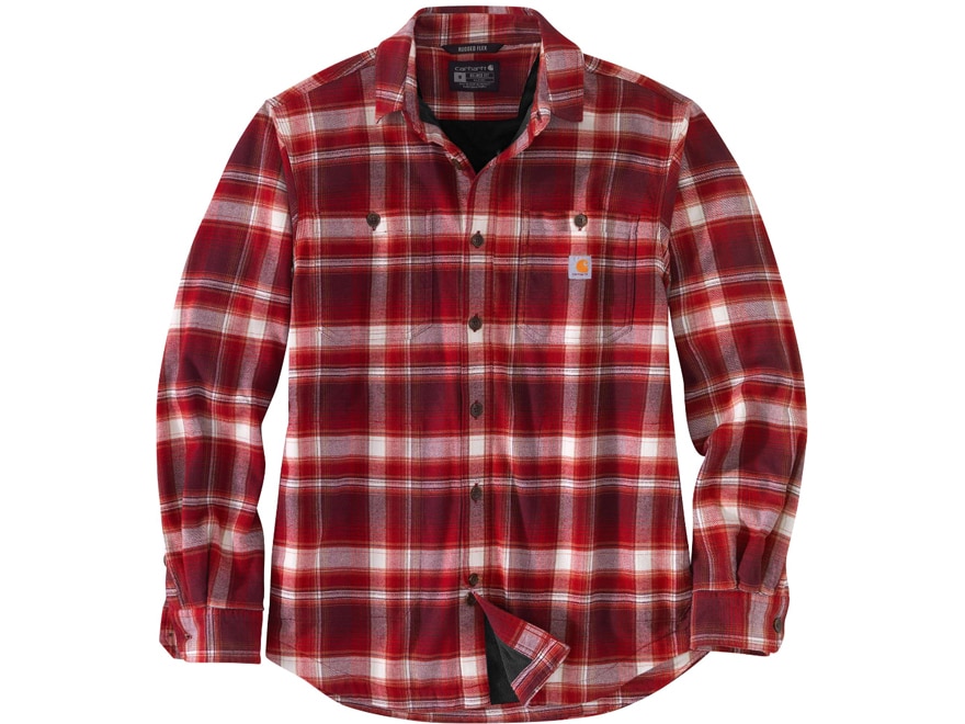 Carhartt Men's Rugged Flex Relaxed Fit Midweight Fleece Lined Flannel