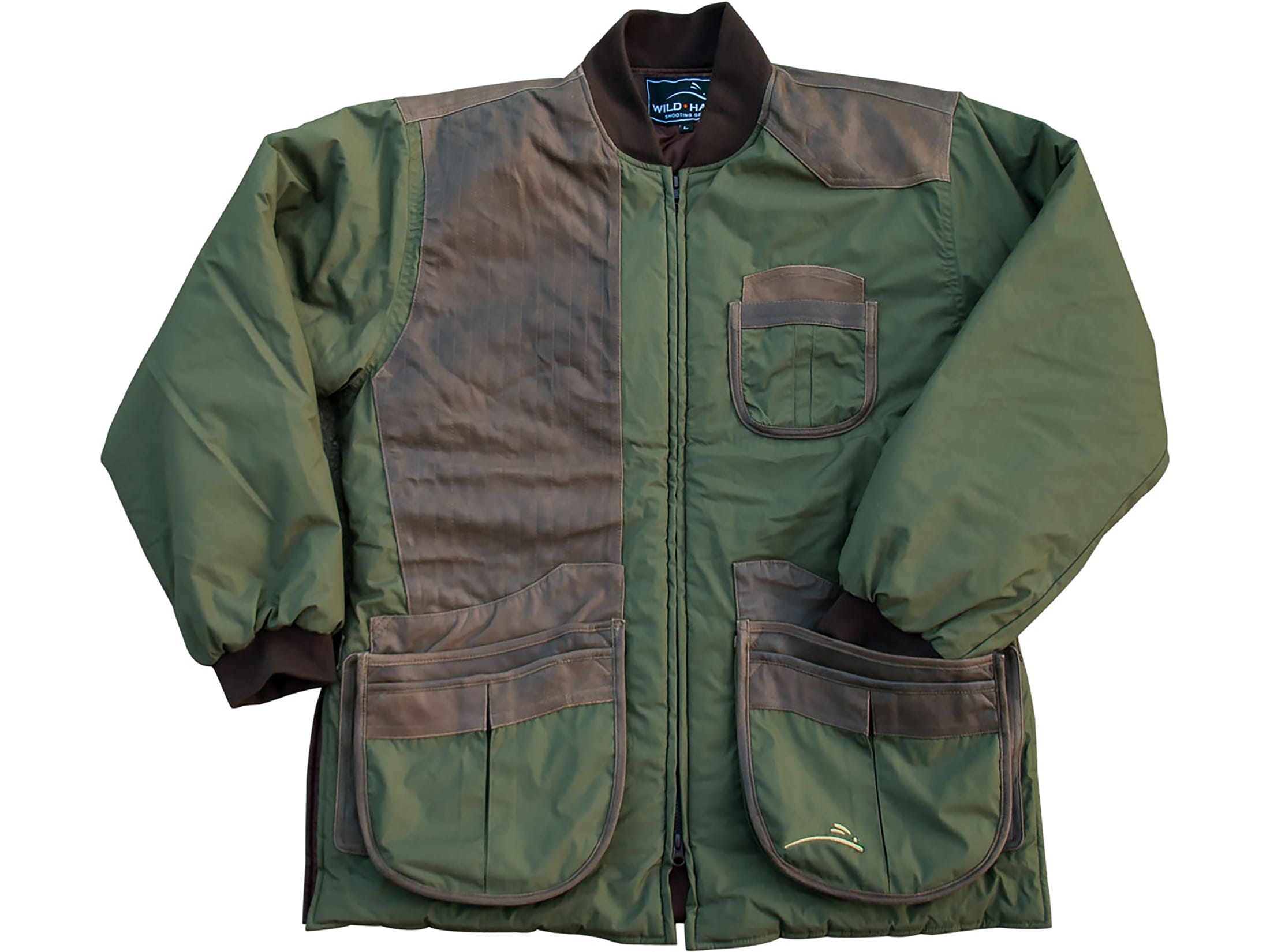 Wild Hare Cold Weather Insulated Shooting Coat Leather Trim Right Hand