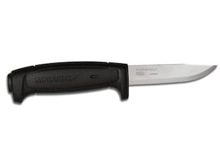 Mora Knives Robust Fixed Blade Knife Black & Gray Handle Plain Edge 12249
